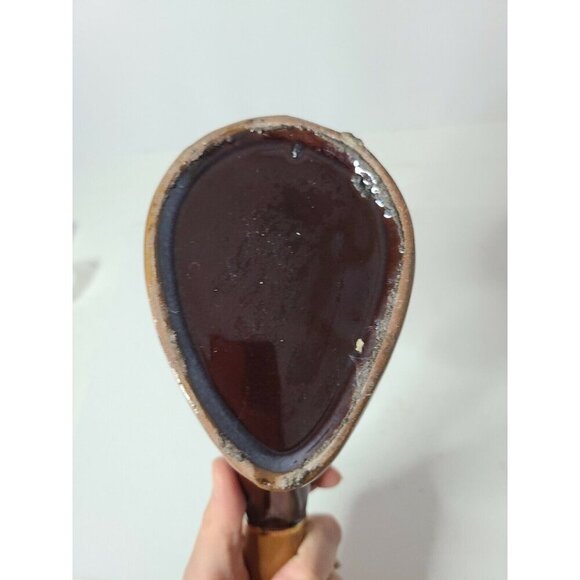 Vintage Napcoware Ceramic Art Pottery Brown Pipe Shaped Ashtray Hand Painted - Picture 7 of 10